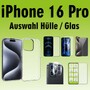 F�r Apple iPhone 16 Pro Silikon TPU H�lle Transparent H9 Hart Glas Folie AUSWAHL