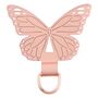 F�r Smartphones Schmetterling Metall Lanyard Befestigungsring Rosa