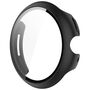 F�r Google Pixel Watch 3 45mm Kunststoff PC H�lle + Hart Glas Schwarz