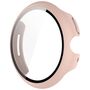 F�r Google Pixel Watch 3 45mm Kunststoff PC H�lle + Hart Glas Pink