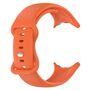F�r Google Pixel Watch 3 45mm Silikon Band Butterfly-Schnalle Orange