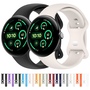 F�r Google Pixel Watch 3 45mm Solid Color Silikon Armband Butterfly - Schnalle