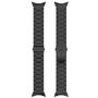 F�r Google Pixel Watch 3 45mm Three Bead Edelstahl Arm Band Schwarz