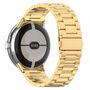 F�r Google Pixel Watch 3 45mm Three Bead Edelstahl Smart Arm Band Gold