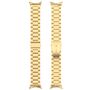 F�r Google Pixel Watch 3 45mm Three Bead Edelstahl Smart Arm Band Gold