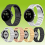 F�r Google Pixel Watch 3 45mm Three Bead Edelstahl Ersatz Smart Watch Arm Band