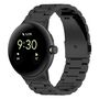F�r Google Pixel Watch 3 45mm Three Bead Edelstahl Ersatz Smart Watch Arm Band