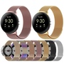 F�r Google Pixel Watch 3 45mm Milanese Metall Mesh Armband mit Magnetverschluss