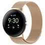 F�r Google Pixel Watch 3 45mm Milanese Metall Mesh Armband mit Magnetverschluss