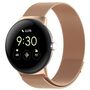 F�r Google Pixel Watch 3 45mm Milanese Metall Mesh Armband mit Magnetverschluss