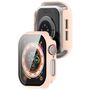 F�r Apple Watch Series 11 / 10 46mm Kunststoff H�lle + H9 Glas Rosa