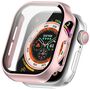 F�r Apple Watch Series 11 / 10 46mm Kunststoff H�lle + Glas Rose Gold
