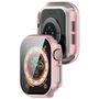 F�r Apple Watch Series 11 / 10 46mm Kunststoff H�lle + Glas Rose Gold
