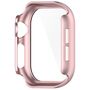F�r Apple Watch Series 11 / 10 46mm Kunststoff H�lle + Glas Rose Gold