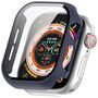 F�r Apple Watch Series 11 10 46 / 42mm Kunststoff H�lle + Schutz 9H Hart Glas