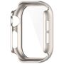 F�r Apple Watch Series 11 / 10 42mm Kunststoff H�lle + H9 Glas Beige