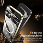 F�r Google Pixel 9 Pro Magsafe Metall Cover Schutz Tasche H�lle Gold