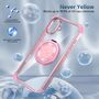 F�r Apple iPhone 16 Gold Shield Design CD Muster MagSafe H�lle Rosa