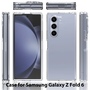 F�r Samsung Galaxy Z Fold6 Hybrid Acryl TPU Schutz H�lle Transparent