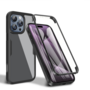 F�r Apple iPhone 16 Pro Max Full Body 360 Grad Hybrid Bumper Schwarz