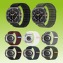 F�r Samsung Galaxy Watch Ultra 47mm Sea Wave Nylon Klettverschluss Arm Band