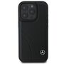 Mercedes Apple iPhone 16 Pro Max Hardcase MB Curved Stitches Leather