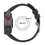F�r Garmin Fenix E 47mm Zweifarbiges Silikon Armband Schwarz / Wei�