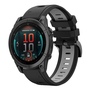 F�r Garmin Fenix E 47mm Zweifarbiges Silikon Armband Schwarz / Grau