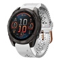 F�r Garmin Fenix 8 AMOLED 43mm Spitzen Design Atmungsaktive 20mm Silikon Armband