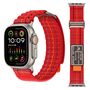 F�r Apple Watch Series 11 10 42mm / 9 8 7 41 / 6 SE 5 40mm Armband Rot