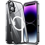 F�r Apple iPhone 16 Magsafe Metall Schutz Tasche Schutz H�lle Schwarz