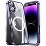 F�r Apple iPhone 16 Magsafe Metall Schutz Tasche Schutz H�lle Lila