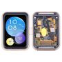 F�r Samsung Galaxy Fit 2 LCD Display Kompletteinheit mit Rahmen Gold Ersatz
