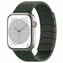 F�r Apple Watch SE 2023 40mm Carbonfaser Magnetisches Armband Gr�n