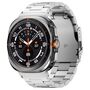 F�r Samsung Galaxy Watch Ultra 47mm Three Bead Metall Armband Silber