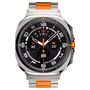 F�r Samsung Galaxy Watch Ultra 47mm Three Bead Metall Armband Orange
