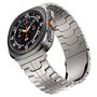 F�r Samsung Galaxy Watch Ultra 47mm Three Bead Metall Armband Titan