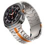 F�r Samsung Galaxy Watch Ultra 47mm Three Bead Metall Armband Orange