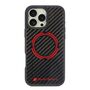 Audi Apple iPhone 16 Pro Max Carbon Fiber Sport Red Circle MagSafe