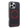 Audi Apple iPhone 16 Pro Max Carbon Fiber Sport Red Circle MagSafe