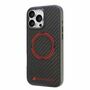 Audi Apple iPhone 16 Pro Max Carbon Fiber Sport Red Circle MagSafe