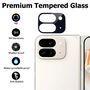 F�r Google Pixel 9 Pro Fold Premium Kamera Linsen Schutzglas Schwarz