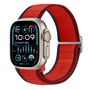 F�r Apple Watch Ultra 2 / 1 49mm Nylon Elastisches Smart Armband Rot