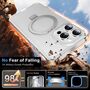 F�r Apple iPhone 16 Pro Skin Feel MagSafe Ring Grad H�lle Transparent