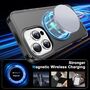 F�r Apple iPhone 16 Pro Max Skin Feel MagSafe Ring 360 H�lle Schwarz