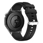 F�r Huawei Watch GT 5 46mm Design 18mm Sport Silikon Armband Schwarz