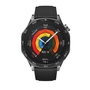 F�r Huawei Watch GT 5 46mm Design 18mm Sport Silikon Armband Schwarz