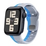F�r Apple Watch SE 2023 44mm Silikon Wellenstruktur Armband Grau