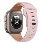 F�r Apple Watch SE 2023 40mm Silikon Wellenstruktur Armband Rosa