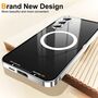 F�r Samsung Galaxy S24 FE 5G Magsafe Metall Design Schutz H�lle Silber